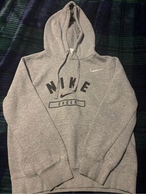 Nike Gray Pullover Hoodie with Nike Cheer Logo